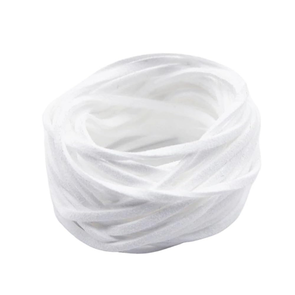 Decor Craft String 10Meters Handmade Thread Beading 2.5mm Flat Rope, Faux Suede Braided Cord Velvet Leather for Decor 1piece