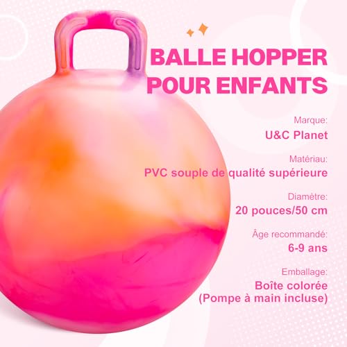 Hopperball pour enfants de 6 à 9 ans ballon sauteur robuste - 2