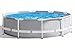 Produktbild PIANAI Rundes Feld Pool Summer Planschbecken Erwachsene Lounge Pool Für Kiddie, Easy Set Für Hinterhof, Sommer-Wasser-Party, Outdoor (120In × 30 Zoll),Grau