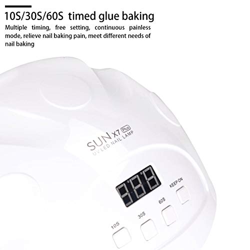 Garberiel 90 W UV LED Gel Nageltrockner Maschine Licht Smart Auto Sensing Nail Lamp mit 4 Timer Voreinstellungen (10s… – Bild 6