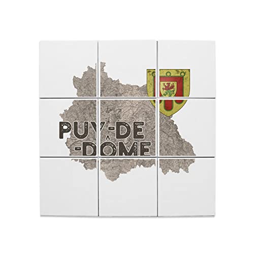 Carreaux céramique Puy de Dôme carte ancienne Clermont décore mur