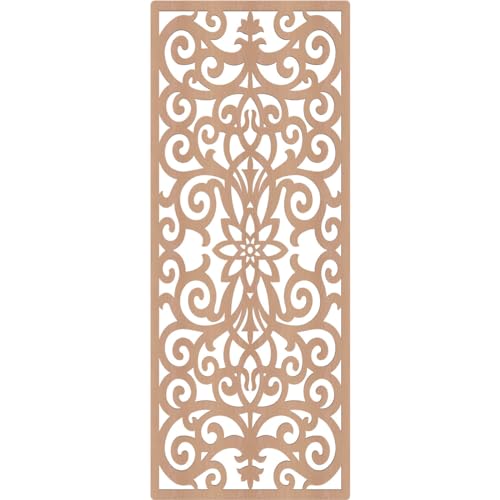Image of Buel Decorative Pierced Fretwork Wood Wall Panels, 25 3 /8 inchW x 64 3 /8 inchH x 3 /8 inchT, Alder