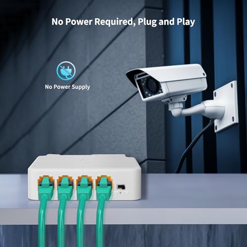 Image of 1 in 3 Out Gigabit PoE Extender, NICGIGA 3 Port PoE Repeater 100 Meters(328 ft),IEEE 802.3af /at Power Over Ethernet PoE Splitter to 3 PoE Devices Like IP Cameras, IP Phone, Wireless AP