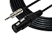GLS Audio 6ft Cable 1/8" TRS Stereo to XLR Female - 6' Cables 3.5mm (Mini) to XLR-F Cord for iPhone, iPod, Computer, Video camera and more - Single