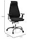 hjh OFFICE 652848 Profi Bürostuhl GENIDIA PRO Stoff/Velour Schwarz Hochwertiger Bürosessel, individuell einstellbar, ergonomisch