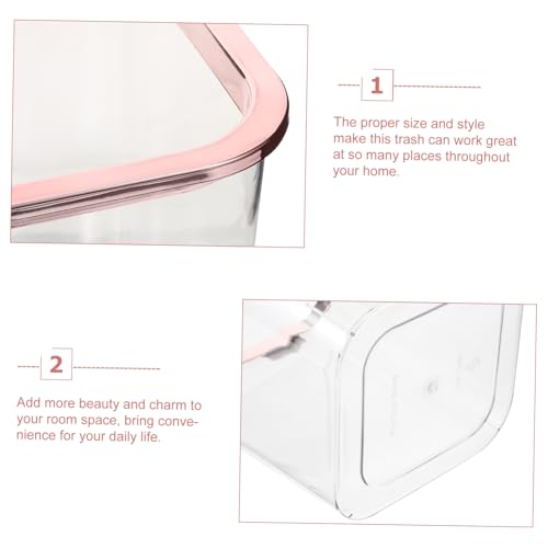 Caneca de Basura Transparente Sosoport para Baño miniatura 5