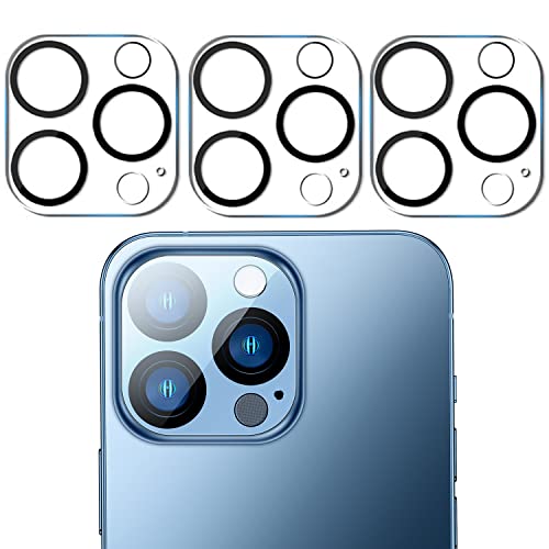 HANKN [3 Stück Kameraobjektivschutz für iPhone 13 Pro Max 6,7 Zoll/iPhone 13 Pro 6,1 Zoll, Ultra HD klar 9H Härte gehärtetes Glas Kameralinsenschutz kratzfest Cover