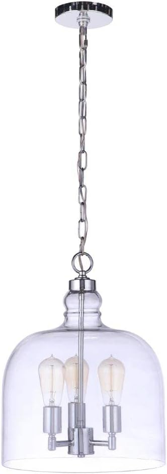 Craftmade Jackson 3 Light Pendant, Chrome, P975CH3