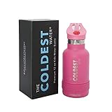The Coldest Kids Water Bottle -12 oz Stainless Steel Bottle with Flip Top Straw Lid 2.0- Small (Pink, 12oz)