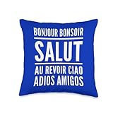 Hello Hello Hello Goodbye Ciao Adios Amigos Throw Pillow