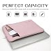 RAINYEAR 14 Inch Laptop Sleeve Padded Case with Front Pocket, Light Pink