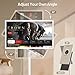 KEFEYA 32-Inch Portable TV with Touch Screen | 6GB RAM + 128GB Storage | 1080P Full HD Portable Monitor with Built-in 8-Hour Battery | Android 13 OS | Rolling TV on Wheels | Remote Control