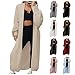 Rianclud Womens Long Cardigan Sweaters Chunky Knit Oversized Sweater Open Front Cardigans Warm Coat Fall Winter Outerwear