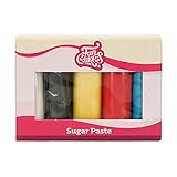 masa fondant fratello FunCakes Pasta de azúcar con sabor a vainilla, muy flexible, suave y fácil de usar por su fina estructura. El fondant es suave, flexible y se endurece completamente después de su elaboración.