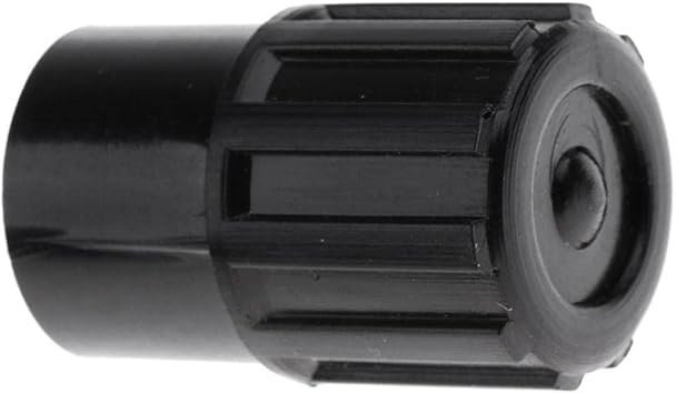 Jili Online 2pcs Durable Plastic Tenor Saxophone End Plug Flat B Sax Accessory Black