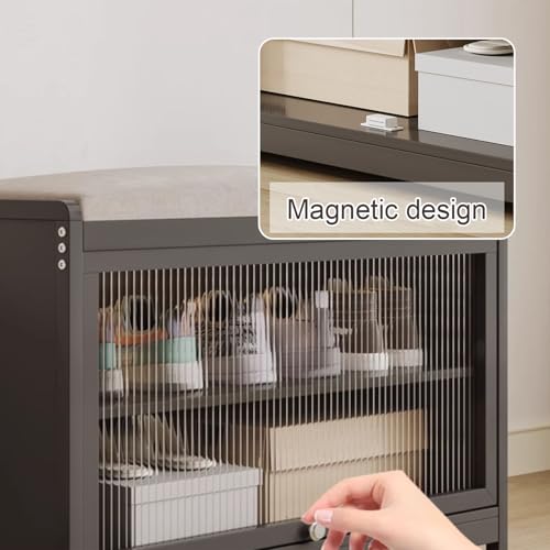 Banc de rangement à chaussures pour optimiser les petites entrées - 4