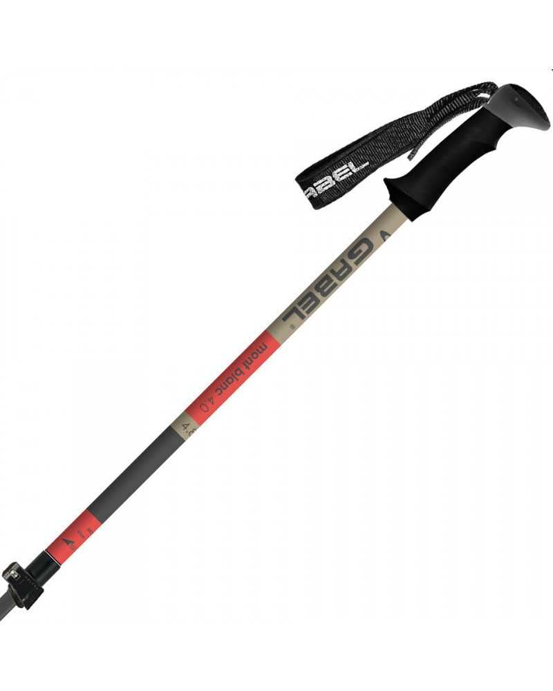 GABEL Kijki turystyczne Mod. MONT BLANC 4.0 RED Teleskopowe aluminiowe - MADE IN ITALY