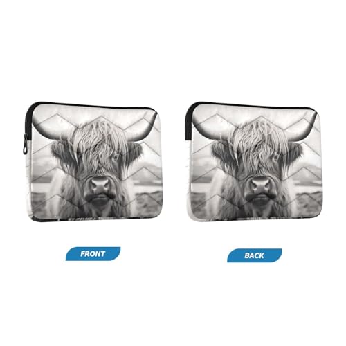 Funda para portátil Highland Cow 13-14 pulgadas impermeable miniatura 2