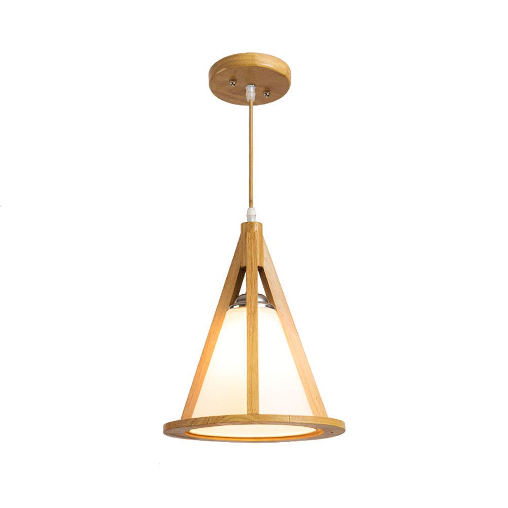 Lámpara de techo de madera moderna para sala de estar comedor y dormitorio con luz ajustable