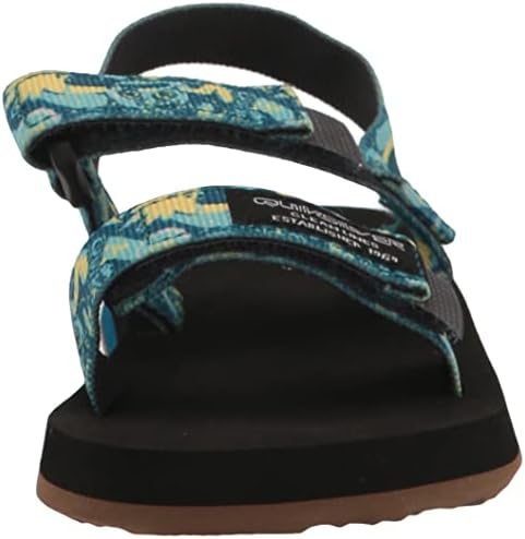 Quiksilver Boy's Monkey Caged Youth Sandal Flip-Flop, Blue/Blue/Yellow, 9 Toddler | Image 1