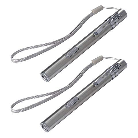 Optimal Shop USB Rechargeable Mini LED Flashlight,High Lumen Pen Light Mini Pocket Torch for Home and Outdoor Activities (2 Pack) Cover