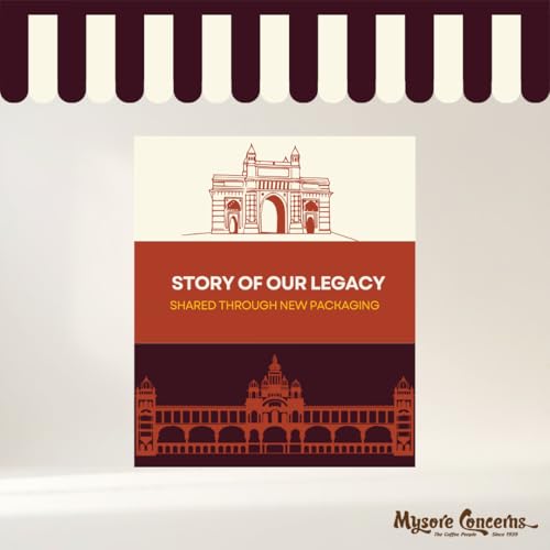 Image of MYSORE CONCERNS | Legacy Blend | Ground Coffee | South Indian Filter | 100% Pure Coffee | 250 Grams | Freshly Roasted (Pack of 1)