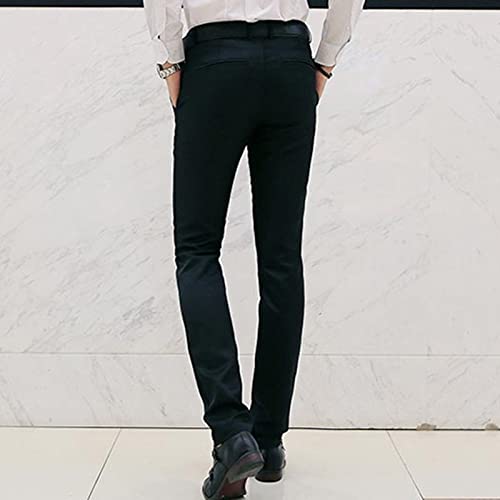 Maiyifu-GJ Mens Slim Fit Dress Pant Solid Summer Casual Straight Leg Suit Pant Lightweight Business Comfort Trousers3