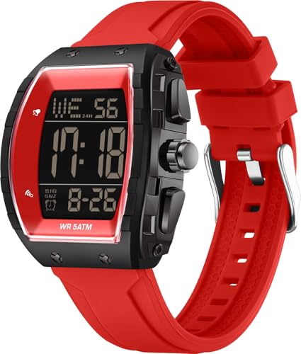 Montre de sport étanche avec chronomètre et double fuseau