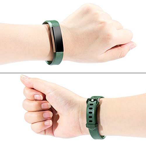 Maledan Compatible with Fitbit Alta Bands, Replacement Band for Fitbit Alta HR/Alta/Ace, Large, Green - Thumbnail 7