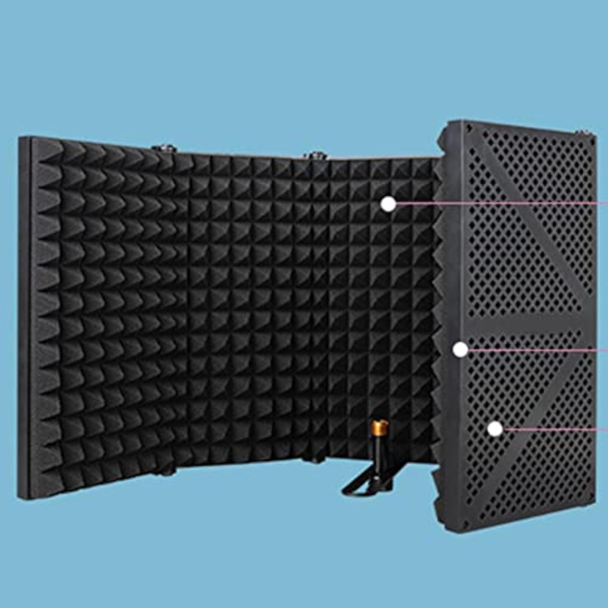 Mic Isolation Shield for Studio Recording
