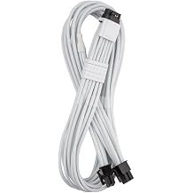 CableMod RT-Series Pro ModFlex Sleeved 12V-2x6 12VHPWR StealthSense PCIe Cable for ASUS/Seasonic/Phanteks White, 16-pin to Dual 8-pin, 60cm