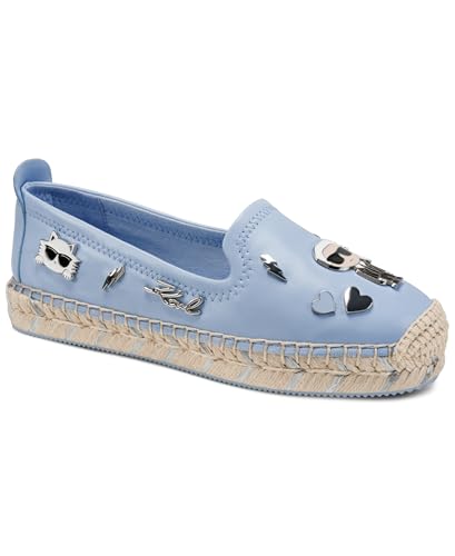 Image of Karl Lagerfeld Women's Michaela Slip on Espadrille Sandal with Pins