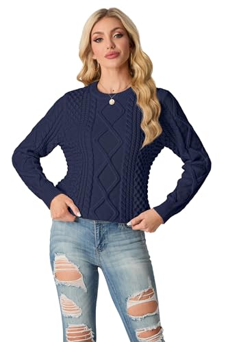 Image of GRECERELLE 2026 Womens Fall Winter Long Sleeve Casual Pullover Sweater Tops