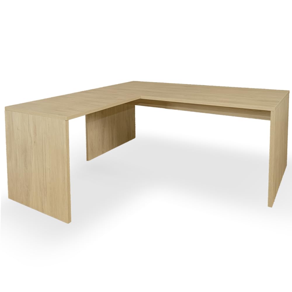 Genérico OFILIKE. Escritorio de Esquina a la Izquierda. Mesa en Forma de L. para Oficina, Estudio, Trabajo. Fabricado en Madera, Roble (180x80)