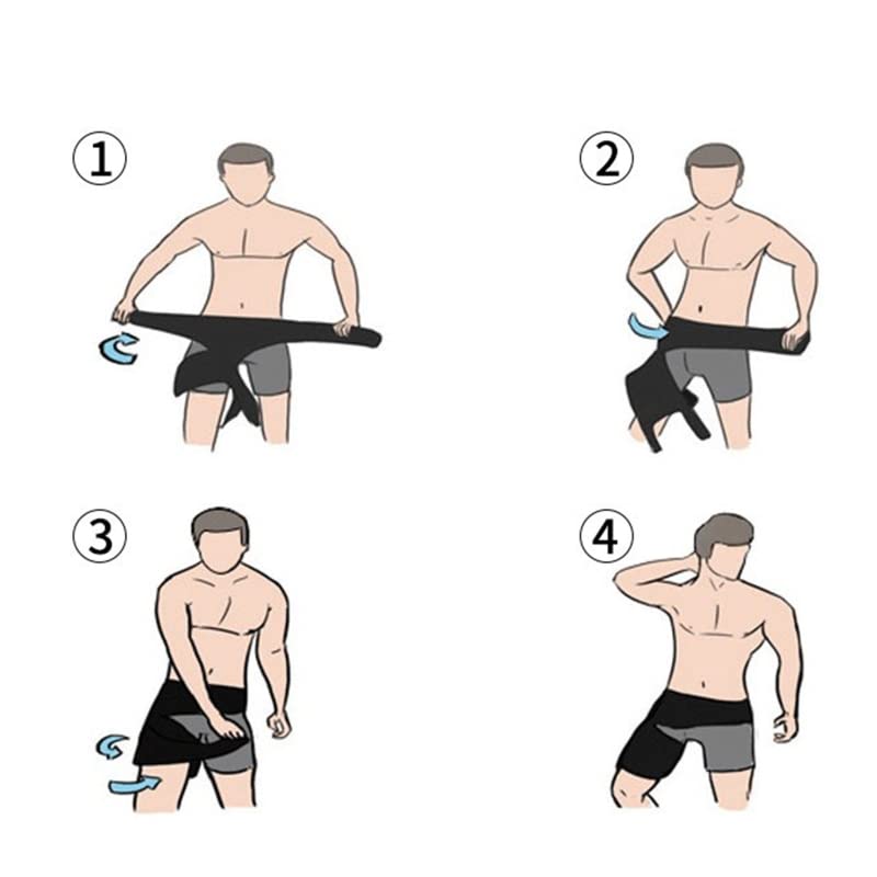 Faja de cadera y muslo con soporte para isquiotibiales y cuádriceps miniatura 4