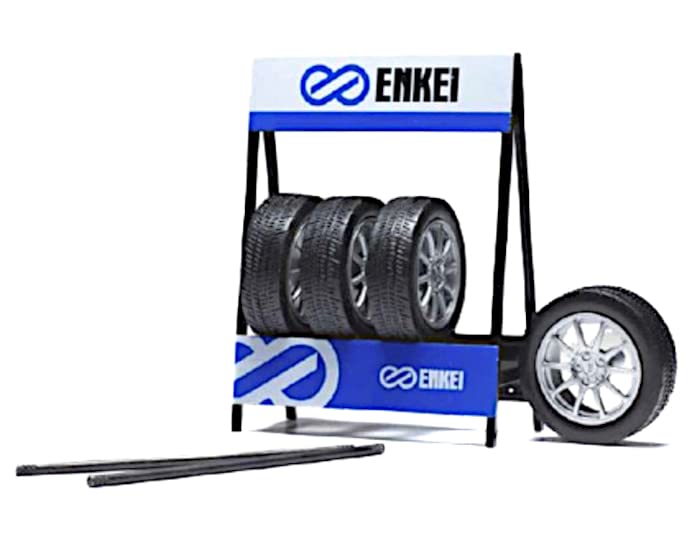 Amazon | イクソ ｲｸｿﾓﾃﾞﾙ ﾀｲﾔｾｯﾄ ENKEI ｼﾙﾊﾞｰﾎｲｰﾙ 1/18 18SET013W