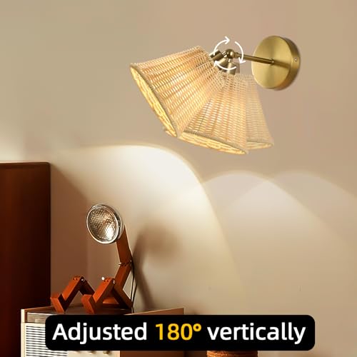 Image of Battery Operated Wall Sconce Set of Two, Rechargeable Wall Sconces with Remote RGB 15 Colors Dimmable, Farmhouse Boho Wall Lights for Bedroom Living Room Entryway