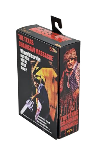 Figura Leatherface Texas Chainsaw Massacre de 18 cm coleccionable con accesorios de terror 4