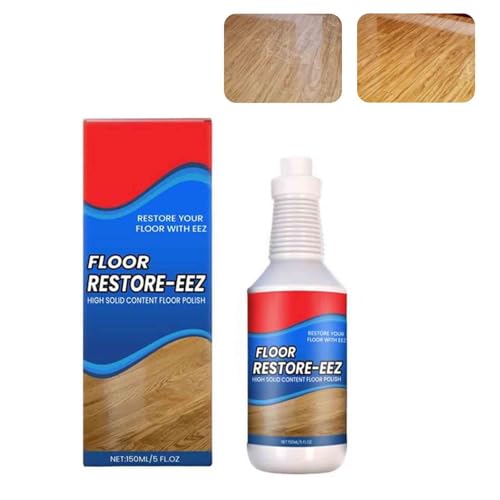 Floor Restore Eez Clean Hardwood Restore Wood Floors Polishing Solution Flooring Renewal Agent 150ml Flooring Protection Agent For Shine Wood Laminate Vinyl Easy Mop Application (1pc)