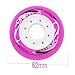 JCCHT 8 Pack Inline Roller Skates Wheels Child Skate Wheels 85A 62mm 64mm 68mm 70mm Slalom Roller Skating Wheels Slide Roller Sliding Wheels,Pink,62mm