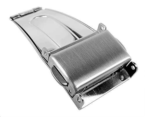 Preisvergleich Produktbild Minott einseitige Faltschließe aus Edelstahl / mit zwei Drückern 32545, Stegbreite:21mm