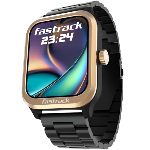 Image of Fastrack Limitless FS2 Classic Smart Watch, 1.83 inch TFT Display, 240 * 284 Pixel Resolution, SingleSync BT Calling, AI Voice Assistant, 100+ Sports Modes & Smartwatch Faces, IP68 (Black)