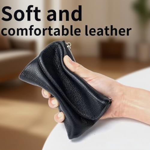 Unisex Pebble Leather Wallet, Women's Genuine Leather Coin Purse with Credit Card Holder, Multicolor Clutch for Women, Can Hold Coins, Id Cards (#2)4