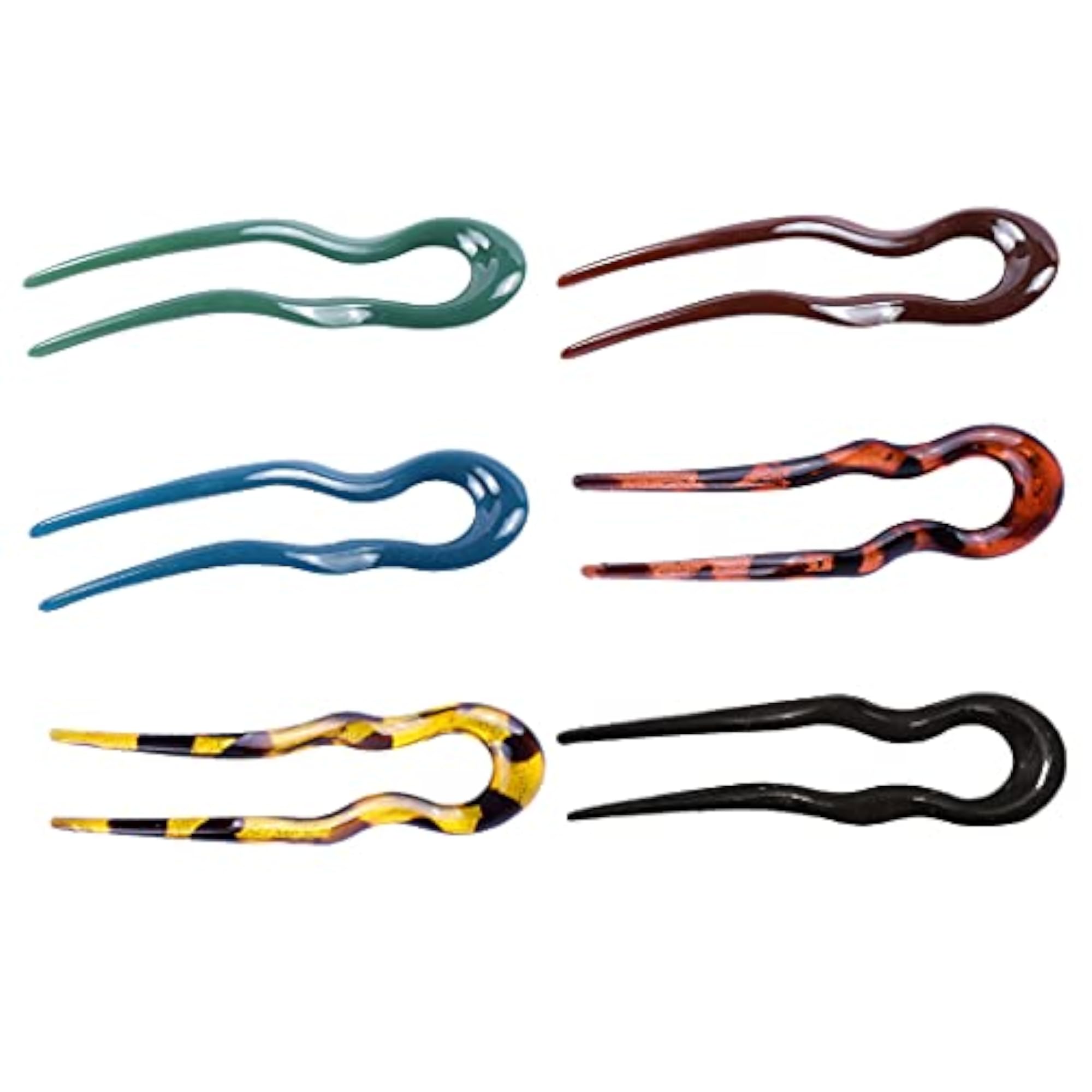 Multicolor U Shaped Hair Pins for Classic Styling