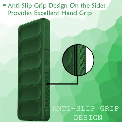 Image of Jkobi Back Cover Case for Xiaomi Redmi 12C (Matte Liquid Silicone | Micro-Fiber Cloth Inside | Camera Protection | Shockproof | Green)