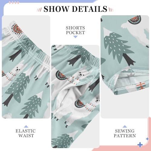 Boys' Pants Christmas Tree Boxes Long Bottoms Jogger Pants Elastic Waist Trousers with Pockets S-XL4