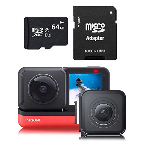 Insta360 ONE R Twin 64GB Edition con 360° e 4K Grandangolare Mods più 64GB Memory Card
