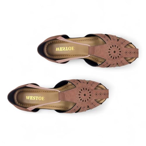 Image of Women's Flat Sole Stylish Sandal | Doctor Insole For Comfort & Durability | Arch Support | True Anti-Skid TPR Sole | Lazer Cut Design | Fashionable & Trendy (WL-04)