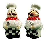 Fat Chef Kitchen Accessories French Chef Decor for Kitchen Home Bakery Restaurant (Salt & Pepper...