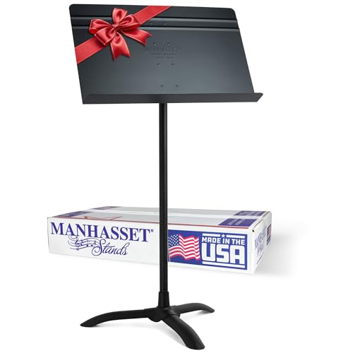 Manhasset Music Stand for Sheet Music - 48 Symphony Model - Long Lasting, Durable Manhasset Stand - Adjustable Height - 26" to 48" - Made in the USA